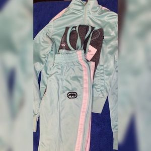 A set, sweats with the shirt and jacket.